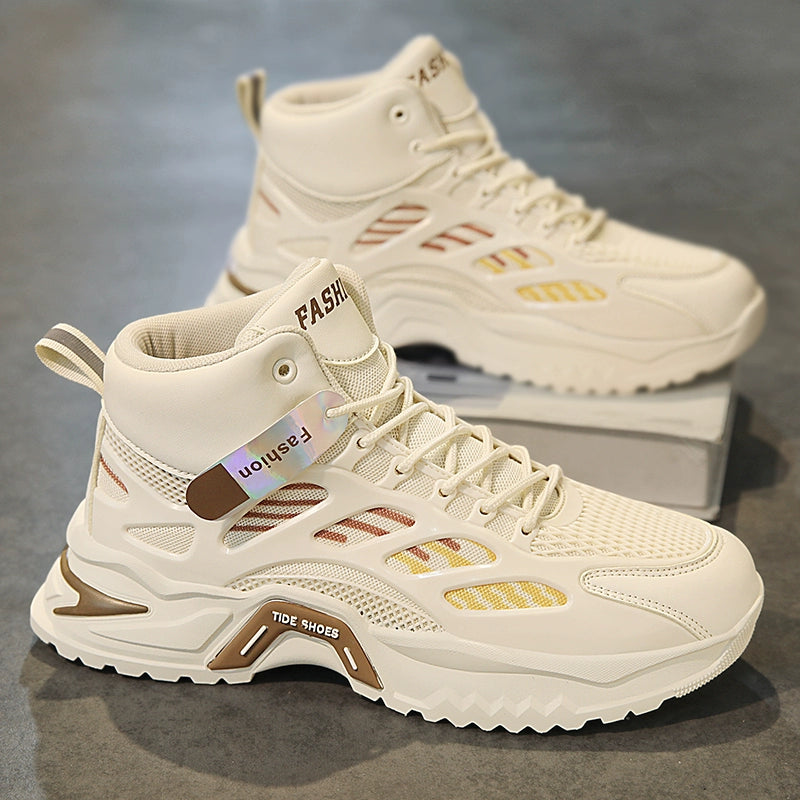 Winter Casual Basketball Height Increasing Two Cotton Putian Men's Shoes Fashion