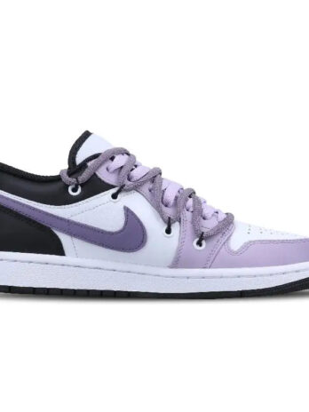 Nike Air Jordan 1 Vintage Basketball Shoes Men Low-top White/black Sneakers Shoes 553558-132