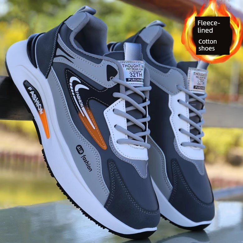 Spring Leather Waterproof Trendy Casual Soft Bottom Shoes Fashion