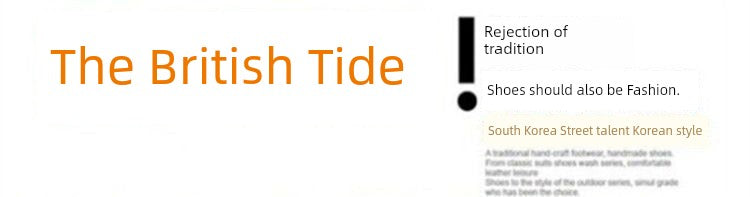 Spring Leather Waterproof Trendy Casual Soft Bottom Shoes Fashion